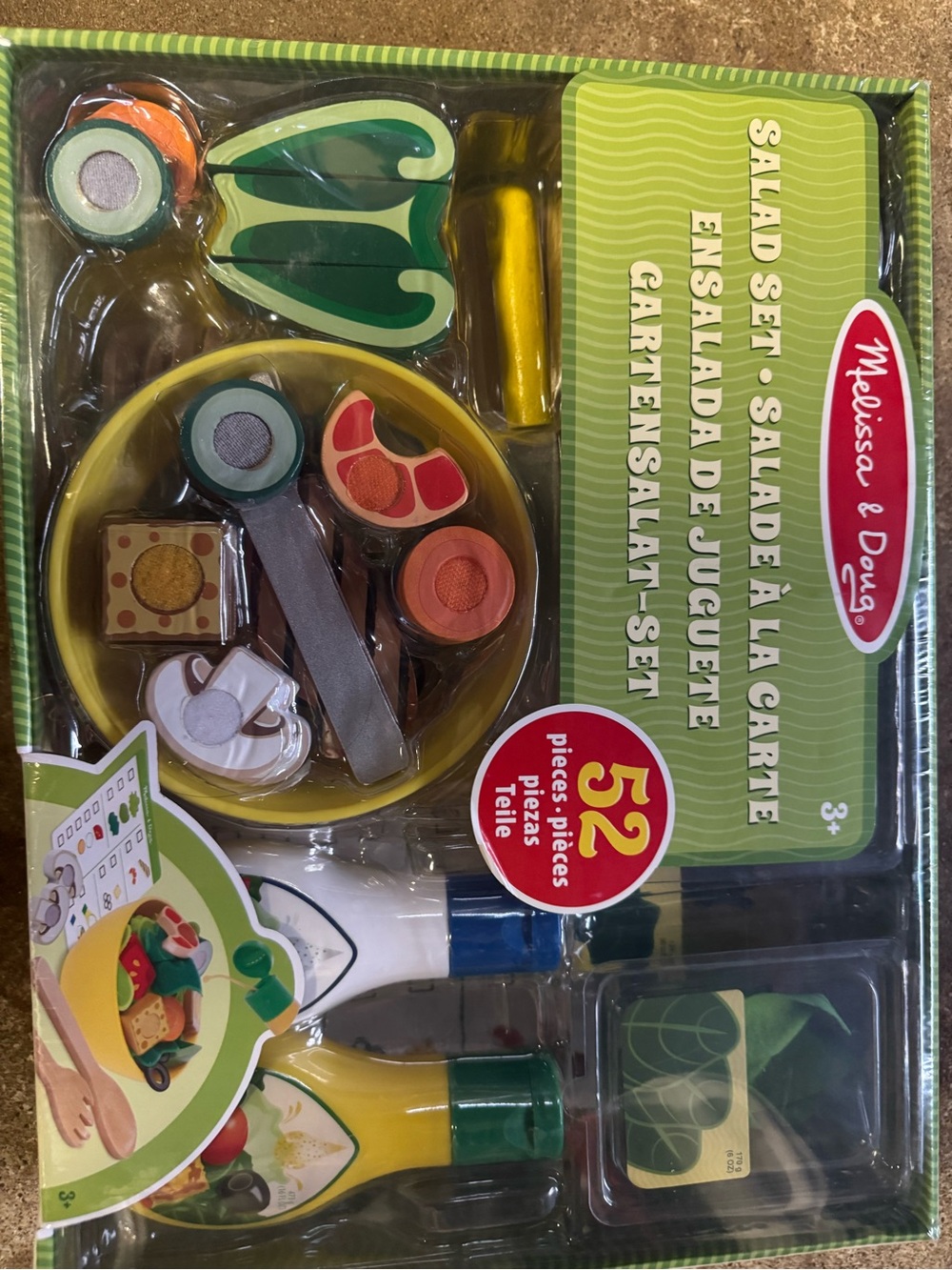 Melissa & Doug Wooden Salad Play Set new in box